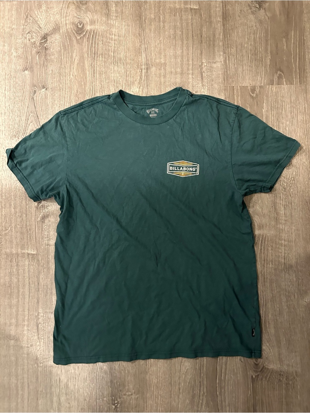 Billabong Teal Green Short Sleeve Logo Graphic Tee